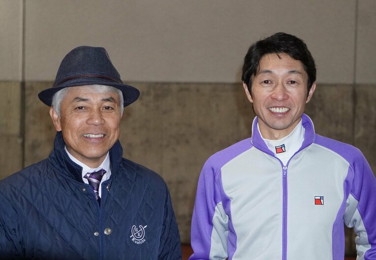 国枝師（左）と武豊