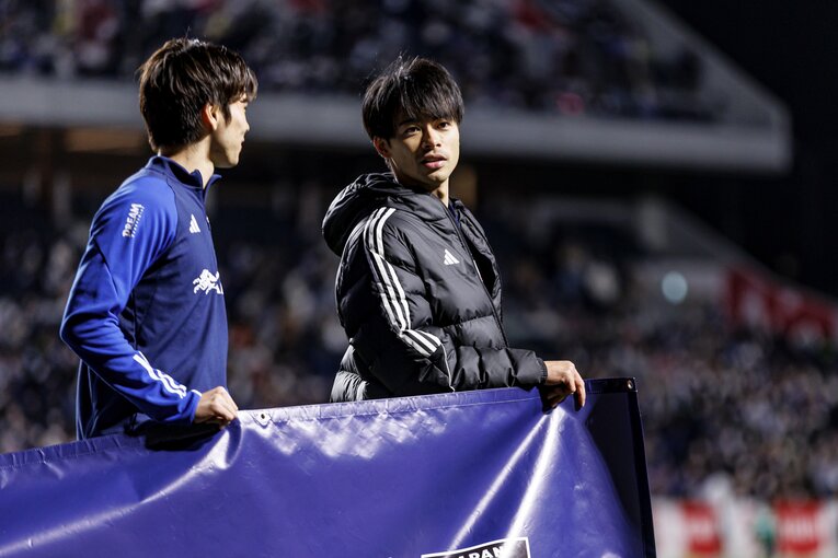 三笘と田中の“鷺沼兄弟”　©︎Kiichi Matsumoto/JMPA