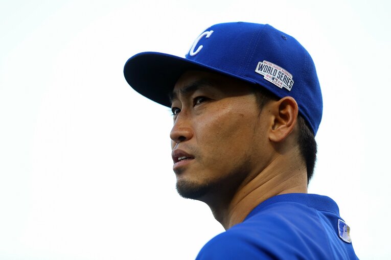 2014年、ロイヤルズ時代の青木　©Getty Images