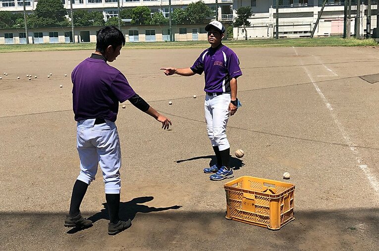 部員1人の旭農業高校だが、そこにも野球の風景はきちんとある ／ photograph by Takashi Shimizu