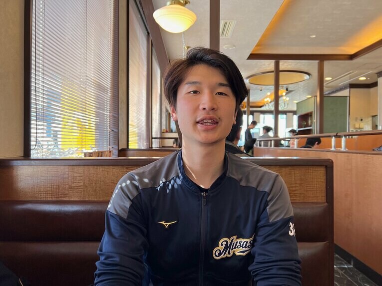 現在、武蔵大学2年生になった弓達　©Takeshi Shimizu