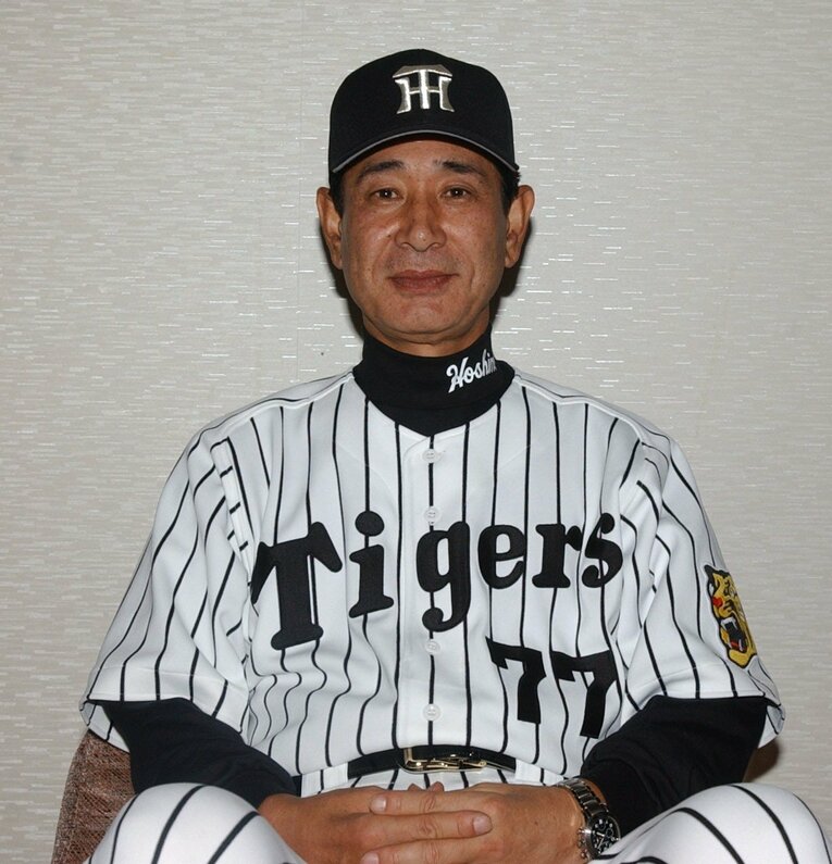 野村克也の後任として、2002〜03年に阪神監督を務めた星野仙一　©JIJI PRESS