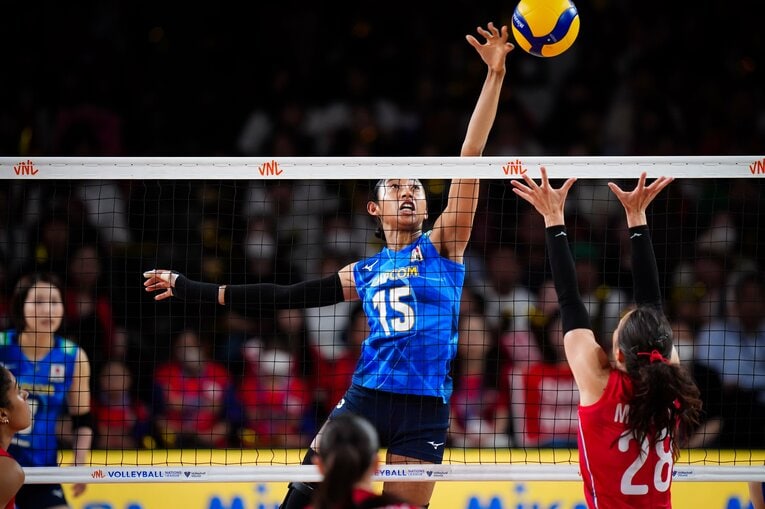宮部藍梨（VNLセルビア戦）©︎Volleyball World