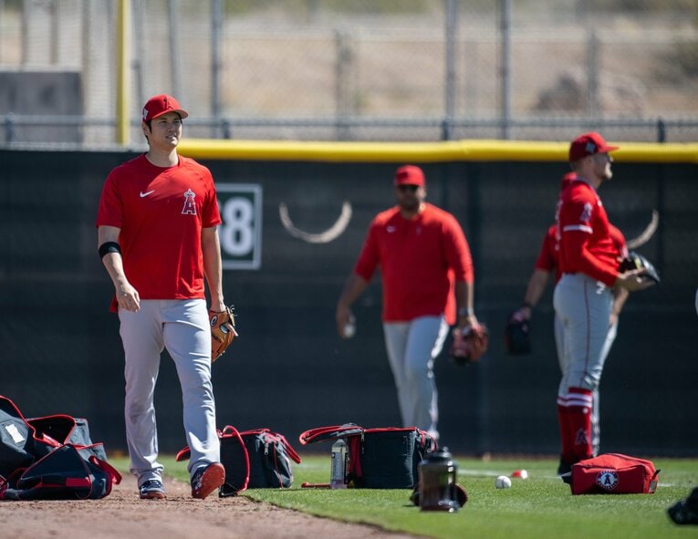 プロ10年目、メジャー5年目（2022年）の大谷翔平　©BUNGEISHUNJU