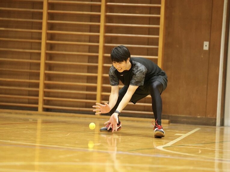 守備もお手のもの　写真は本人提供