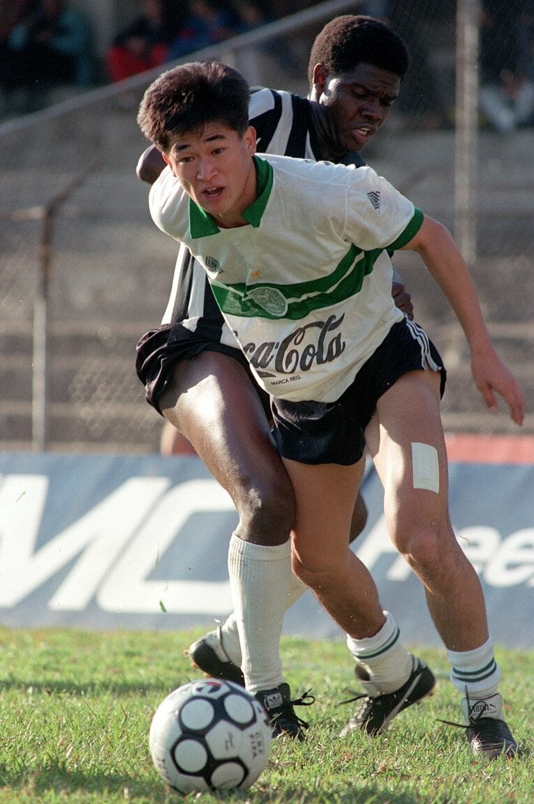 コリチーバ時代のカズ　©Kyodo News