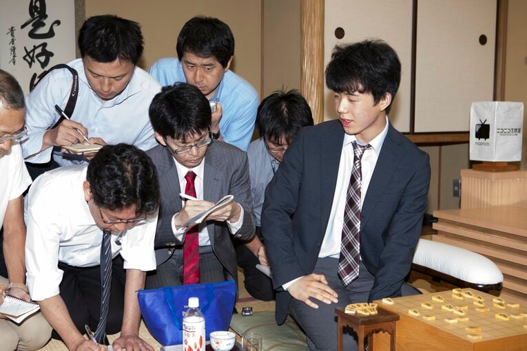 2017年6月、連勝中で快進撃真っ只中の藤井　©Tadashi Shirasawa