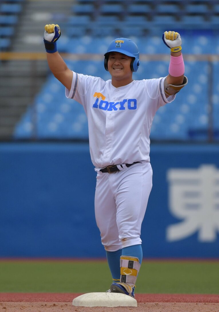 東大の四番バッターを務めた井上慶秀。「東大野球部を諦められず」“3浪”の末に赤門をくぐった苦労人　©Sankei Shimbun