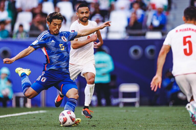 アジア杯イラン戦では先制ゴールを決めた　©Kiichi Matsumoto