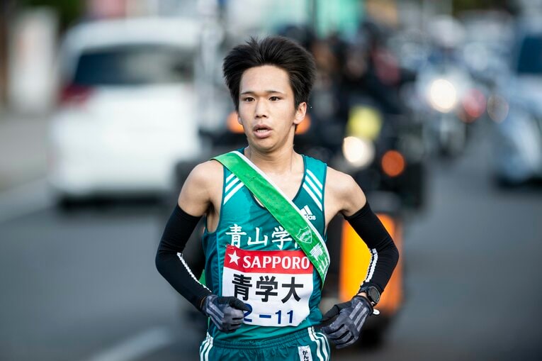 96回箱根駅伝4区を快走する吉田　©Yuki Suenaga