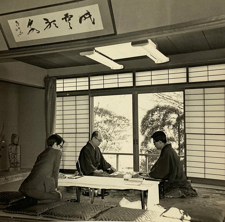 1971年の王将戦（大山王将ー中原十段）第1局　©Noboru Tamaru