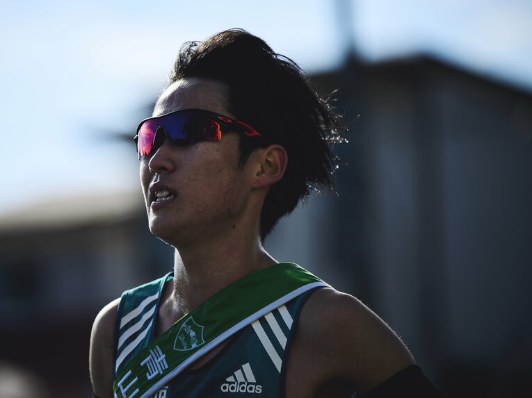 2年時は復路の8区を走って区間2位だった佐藤一世　©Yuki Suenaga