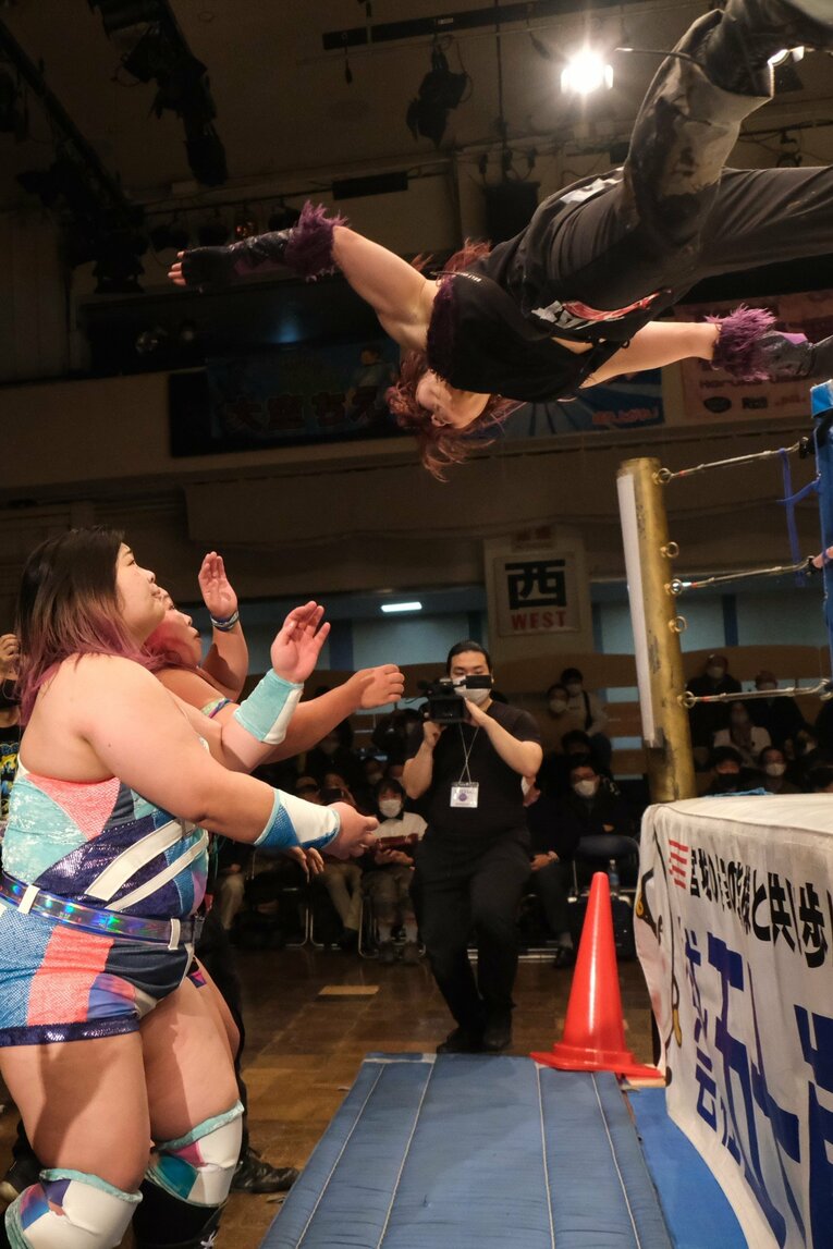 センダイガールズの11.23後楽園大会メインにて行われた「チーム200キロ」橋本千紘&優宇vsアンドラス宮城&響