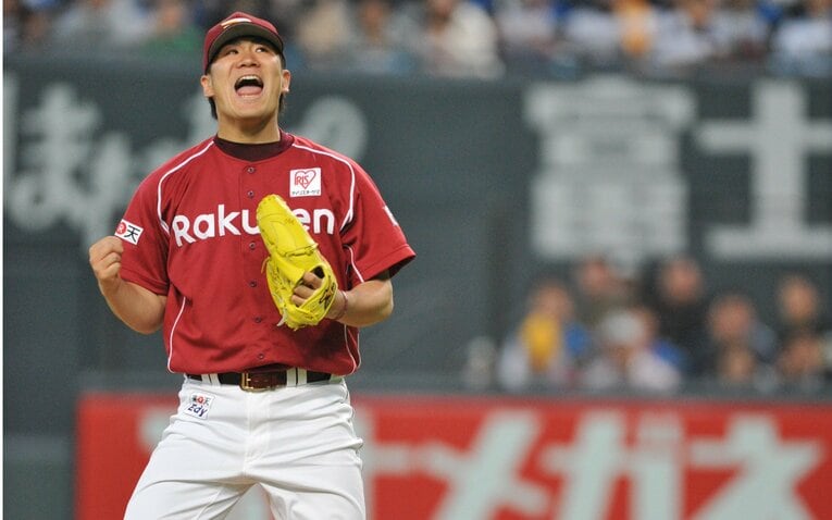 2012年、斎藤佑樹との投げ合い　©Sports Graphic Number