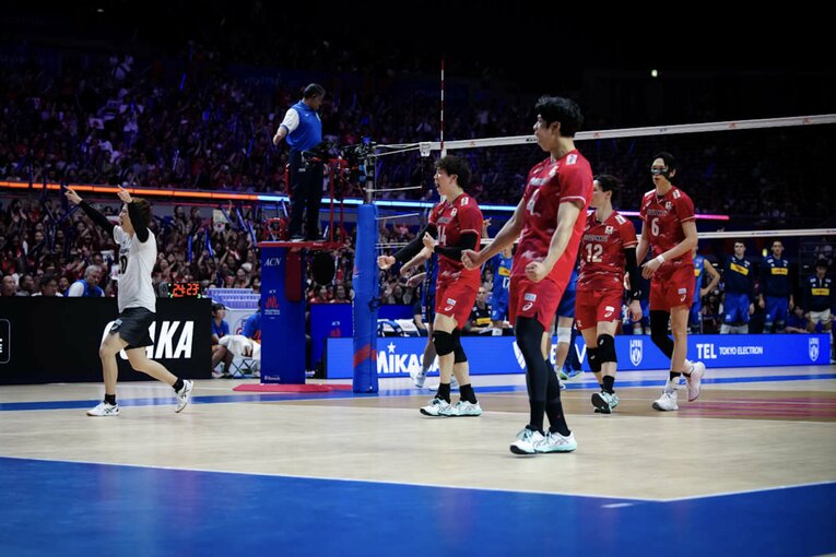 VNLイタリア戦　©Volleyball World