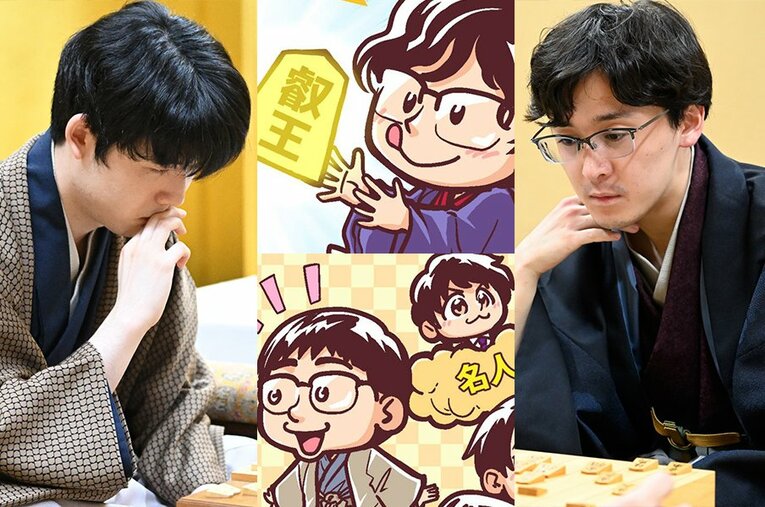 6月の将棋ハイライト。イラストは関連記事からご覧になれます！ ／ photograph by Junsei Chida,NumberWeb
