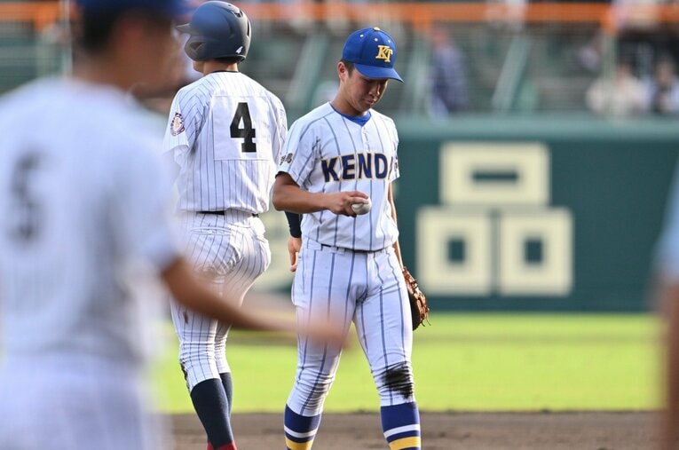 健大高崎のセカンド・岩井　©Hideki Sugiyama
