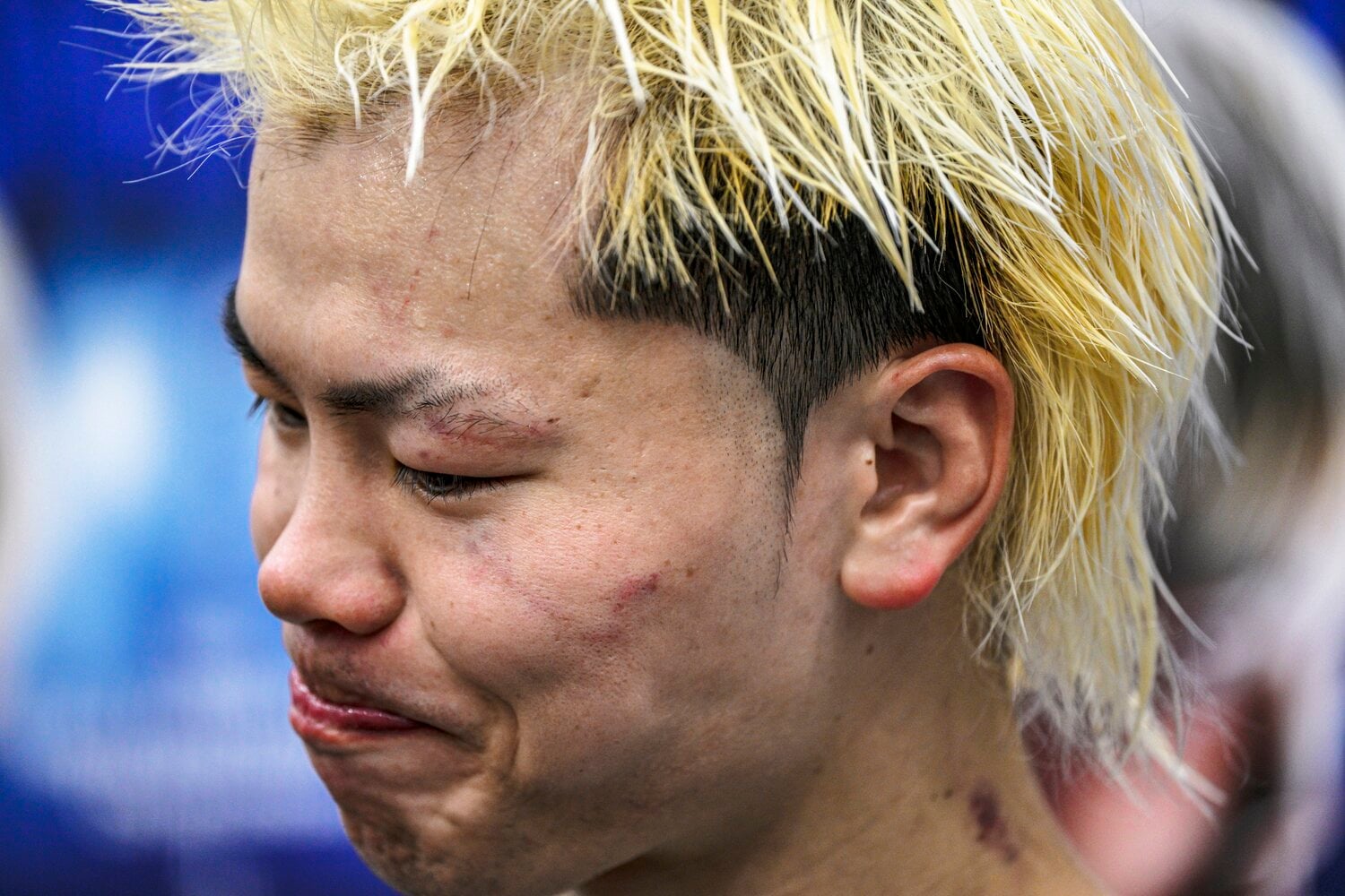 試合後会見での那須川天心。記者の質問に丁寧に答えていった　©Takuya Sugiyama