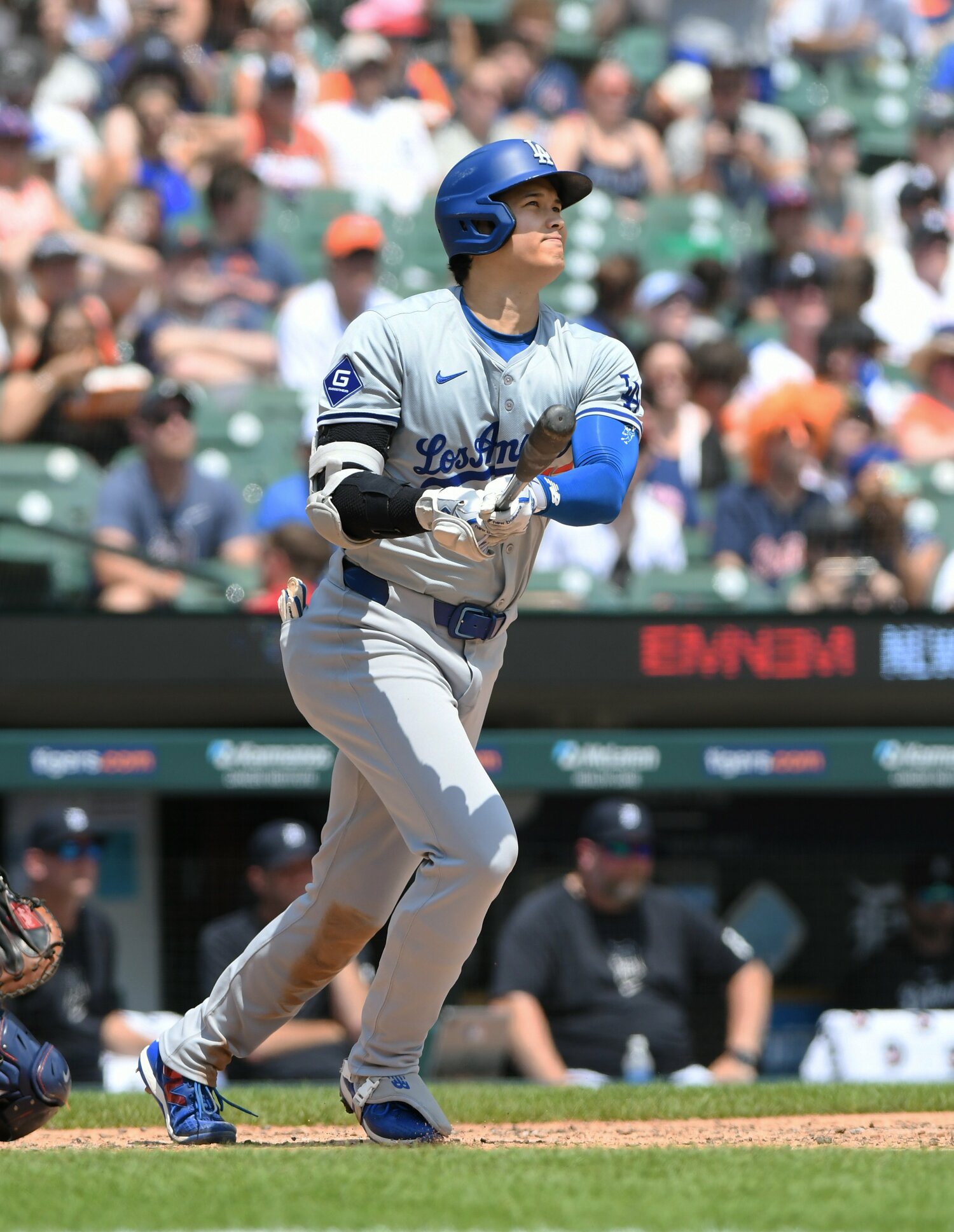 7月13日、MLB通算200号を放った大谷翔平　©Getty Images