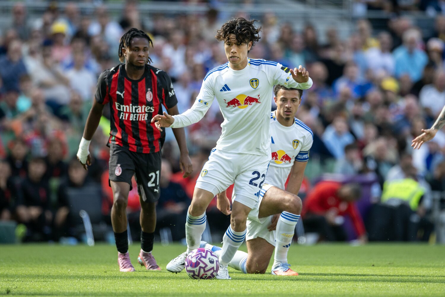 ミラン戦での田中　©Getty Images