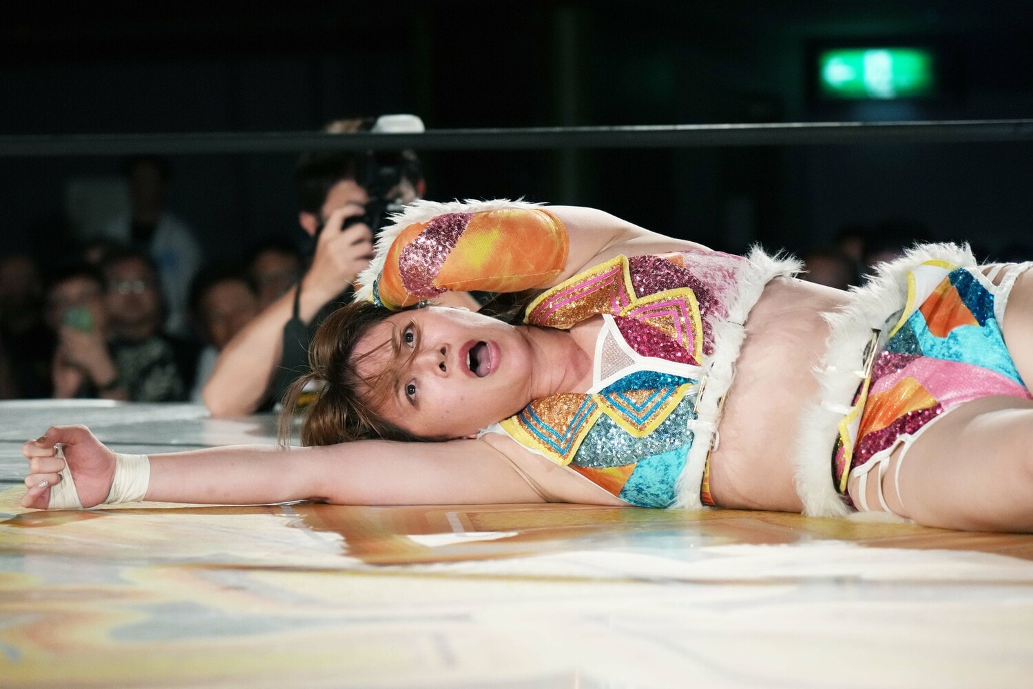 山岡聖怜に完敗を喫した岩谷麻優　©Essei Hara