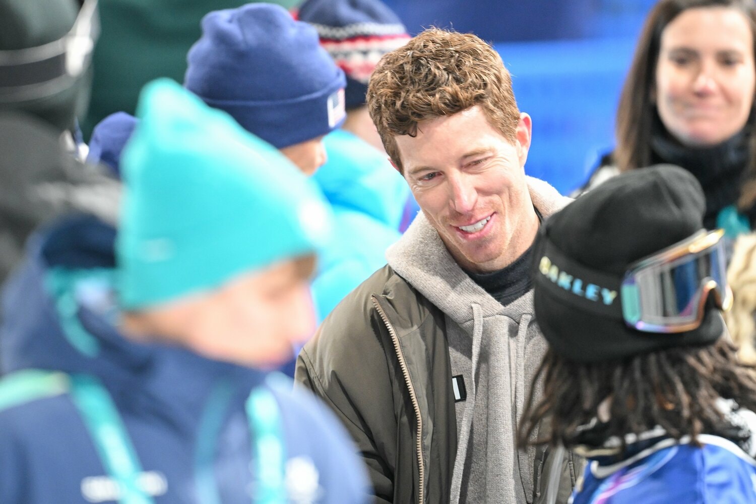 試合後にショーン・ホワイトと言葉を交わした平野 ©Nanae Suzuki/JMPA