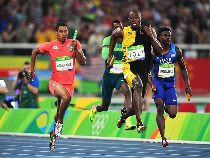 ボルトの“一瞬の睨み”に「やべっ」。ケンブリッジ、12年越しの夢とその先。＜Number Web＞ photograph by JMPA