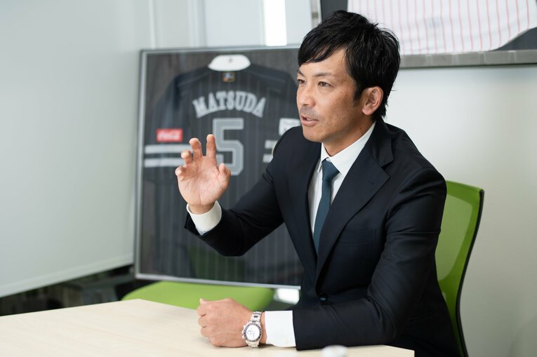 松田宣浩のインタビューカット多数　©Miki Fukano