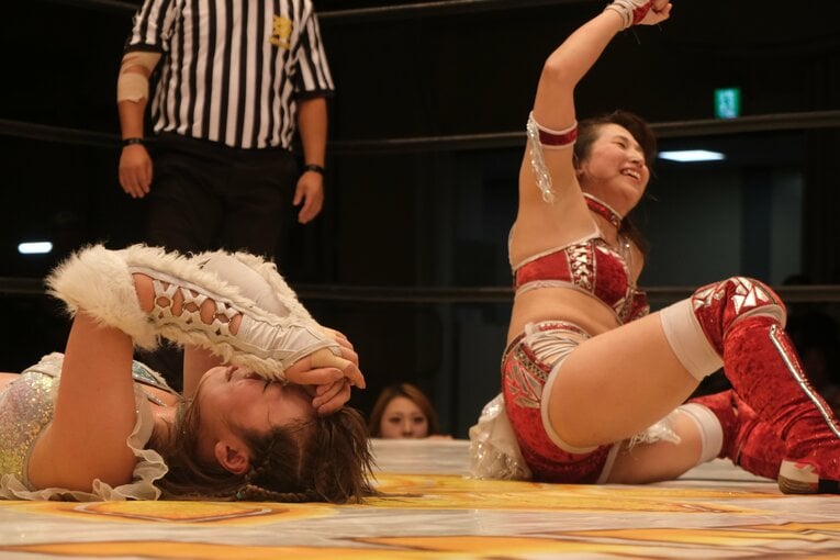 マリーゴールドの女子プロレスラー・桜井麻衣　©Norihiro Hashimoto