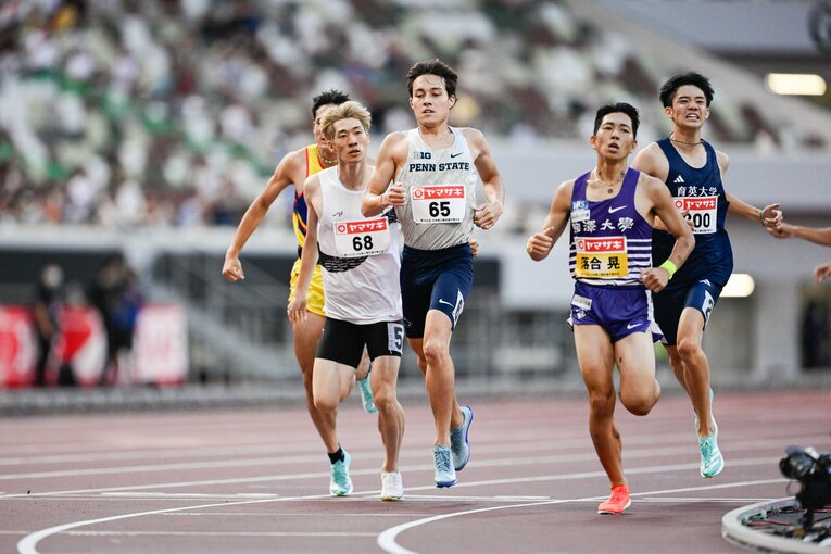 優勝した落合の前に出るなど予選から積極的なレースを見せた　©Nanae Suzuki