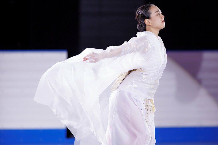 「MAO RINK」オープニングイベントに登場した浅田真央　©Kiichi Matsumoto