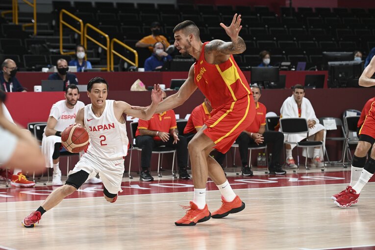 スペイン戦でも体格差は明らか。しかし果敢に向かっていった