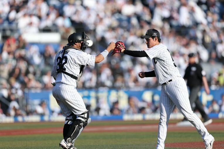 今季ここまで防御率0.00と好投を続けている中森　©Chiba Lotte Marines