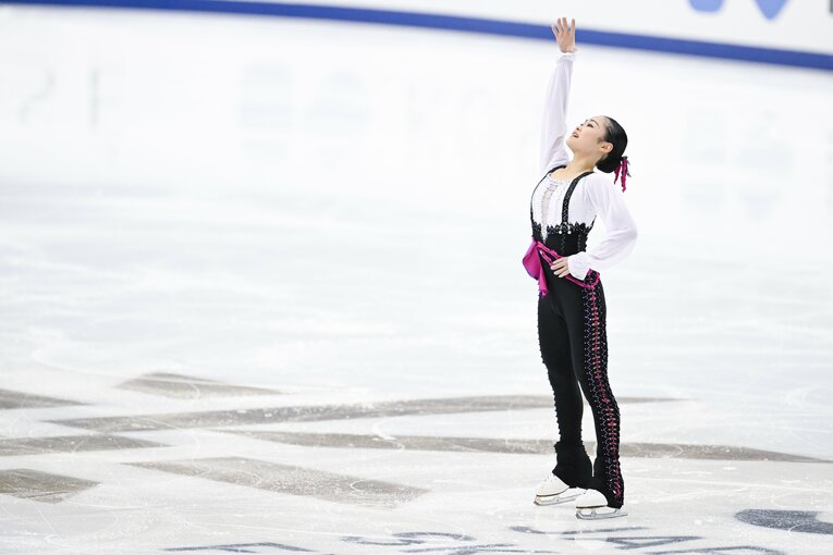2023年全日本選手権、島田麻央の演技　©︎Asami Enomoto