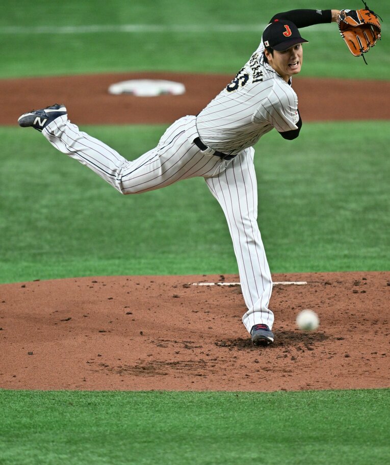 WBCイタリア戦での大谷　©Nanae Suzuki