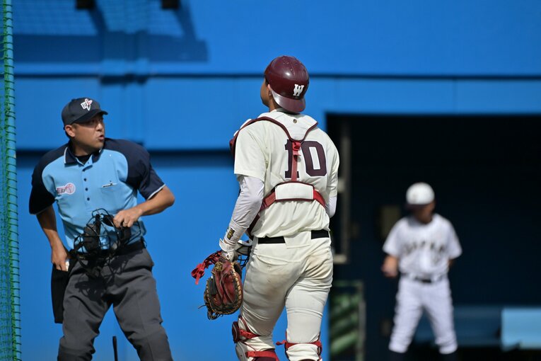 大学ジャパンでもキャプテンを務めた印出太一捕手。まさかのドラフト指名漏れとなった　©Hideki Sugiyama