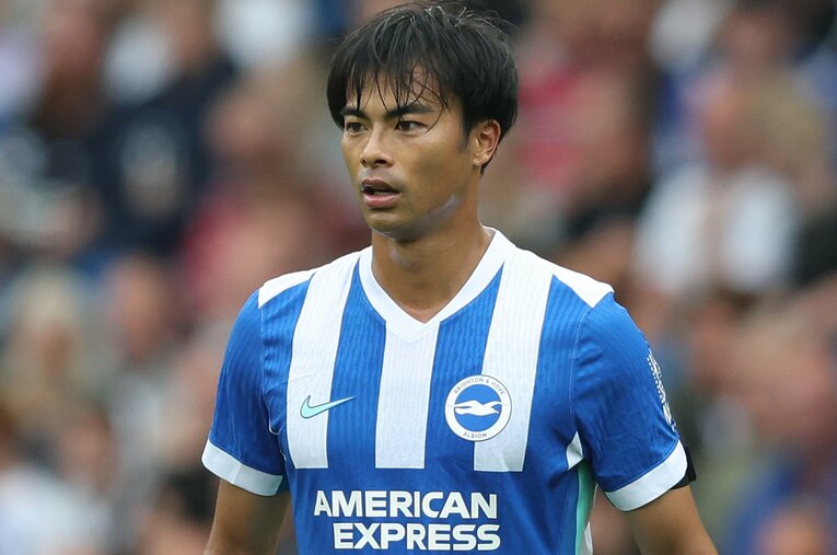 8月16日、三笘薫（28歳）のプレミアリーグ4年目がスタートした ／ photograph by Getty Images