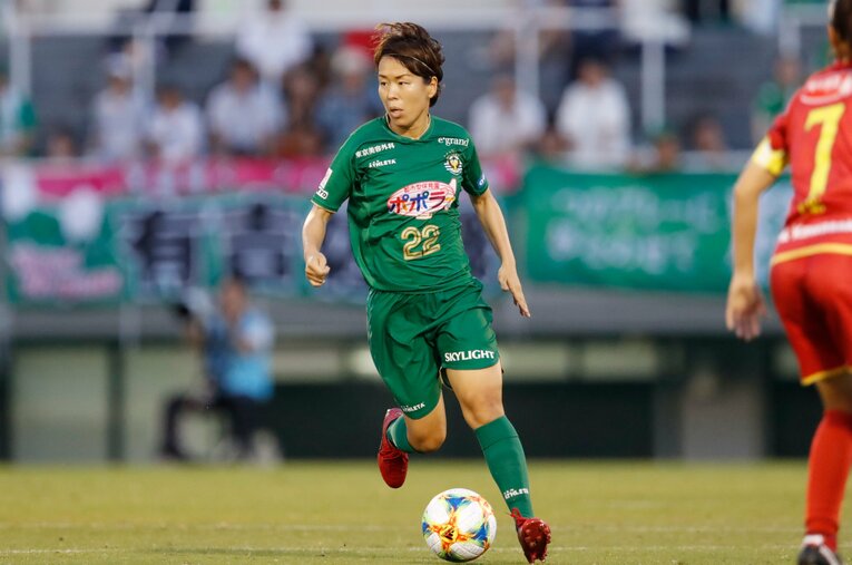 2019年8月、なでしこリーグカップ決勝での岩清水　©Naoki Morita/AFLO