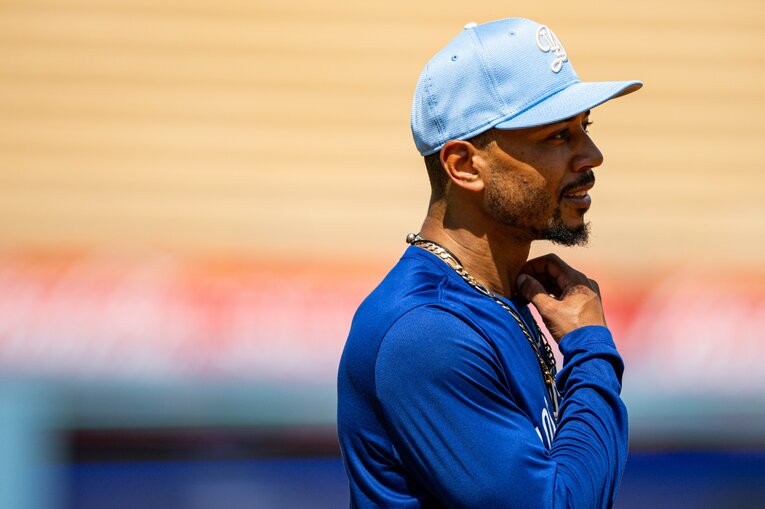 【常勝ドジャースと大谷らの”ステキな日常”／全100枚超】練習中のレアなベッツ…写真はまだまだ続きます　©Nanae Suzuki