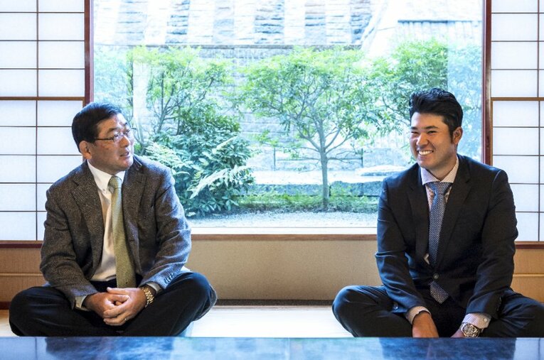 松山英樹×中嶋常幸によるスペシャル対談が実現した ／ photograph by Takuya Sugiyama