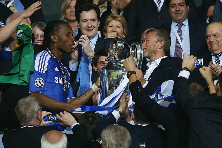 CL制覇時のアブラモビッチオーナー（右）©Getty Images