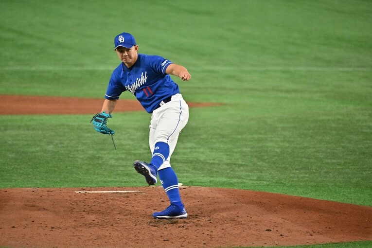 小笠原慎之介ら投手陣は「計算できる」　©Tamon Matsuzono