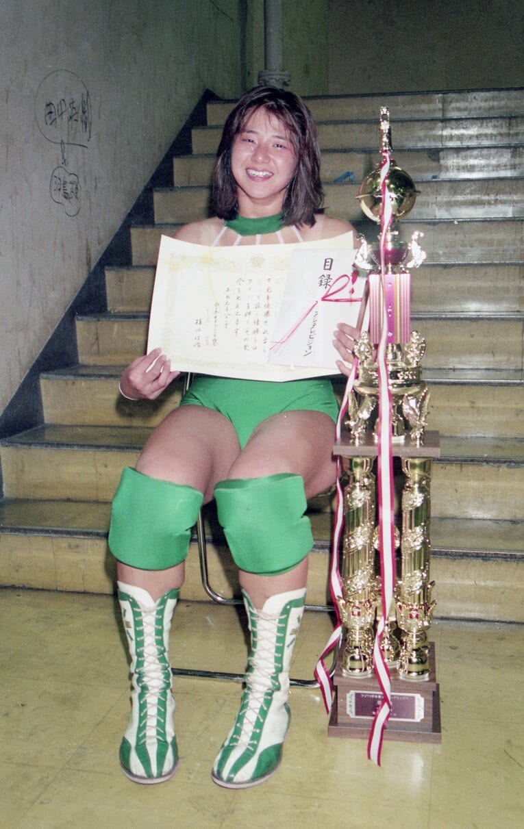 ジャパングランプリで優勝した西脇充子　©東京スポーツ新聞社