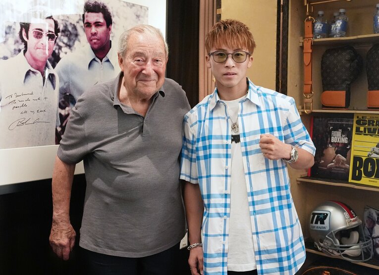 トップランク社のボブ・アラムCEOと　©Naoki Fukuda