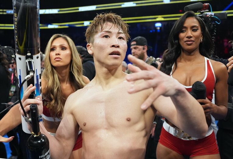 ダウンシーンこそあったものの、顔はほぼ無傷だった　©Naoki Fukuda