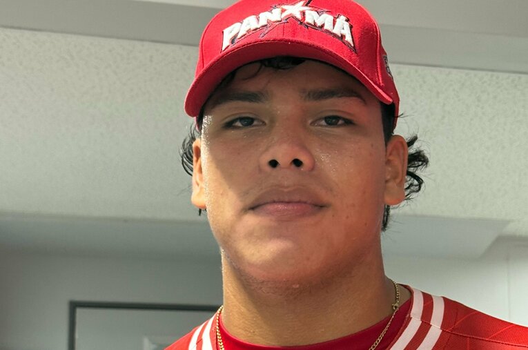 パナマ先発のメディナ「自分の父親は、パドレスやカージナルスでプレーしたピッチャー」 ©Yuji Yanagawa