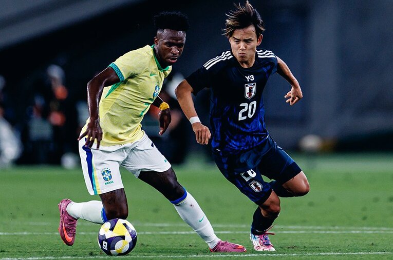 W杯F組に組み込まれた日本代表。GS自体も厳しいが、1、2位通過だと決勝トーナメント初戦でいきなりブラジル戦となる可能性がある ／ photograph by Kiichi Matsumoto