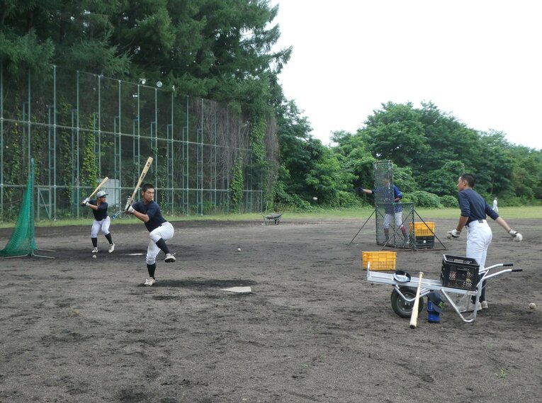 森高校の練習風景（筆者撮影）