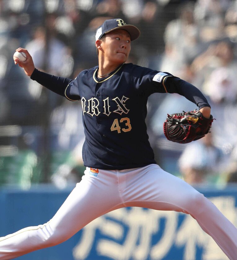 プロ2年目、リリーフ時代の山本由伸　©JIJI PRESS