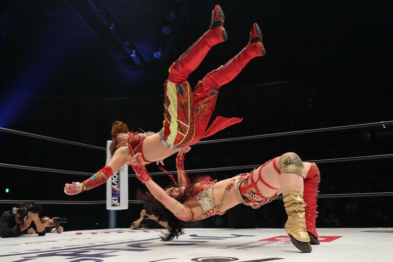 7月31日の『5★STAR GP』。林下詩美vs朱里